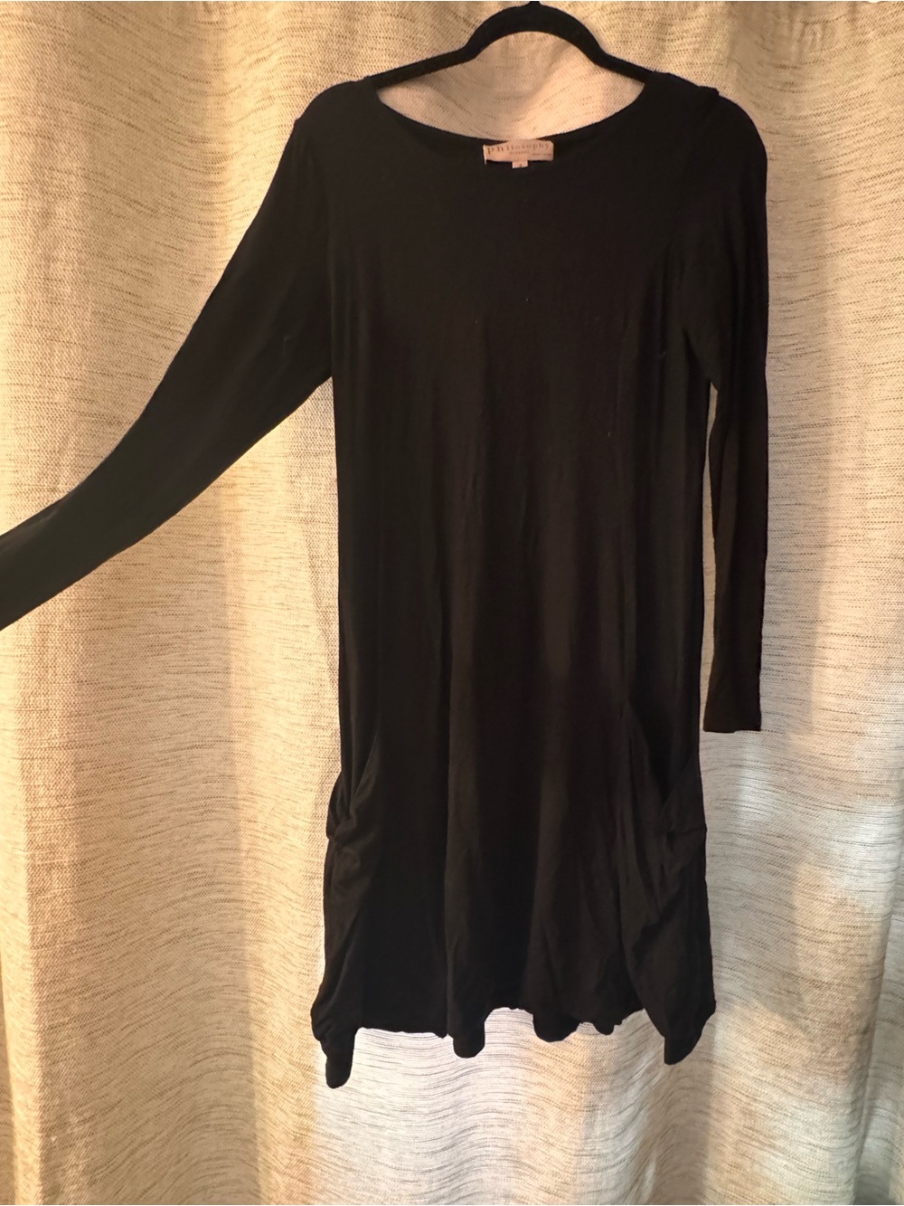 Philosophy Black Long Sleeve Women’s Dress